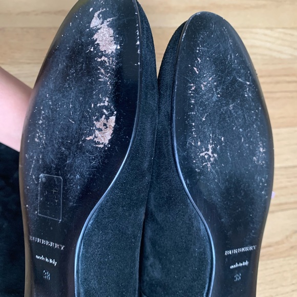 Authentic Burberry Black Suede Knee High Boots - Picture 12 of 16